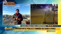 Paro de transportistas: bloquean las principales vías en Juliaca