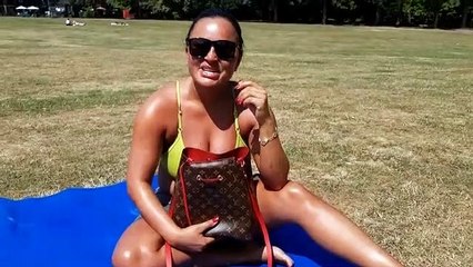 I'm not scared of the sun. Reaction to the heatwave at Endcliffe Park.