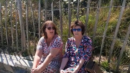 Weather: Enjoying the warm sun at Crawfordsburn beach