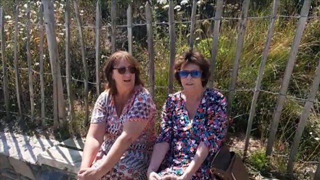 Weather: Enjoying the warm sun at Crawfordsburn beach