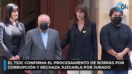 El TSJC confirma el procesamiento de Borràs por corrupción y rechaza juzgarla por jurado