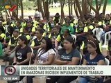 17 Unidades Territoriales en Amazonas reciben implementos de trabajo para la limpieza de la ciudad