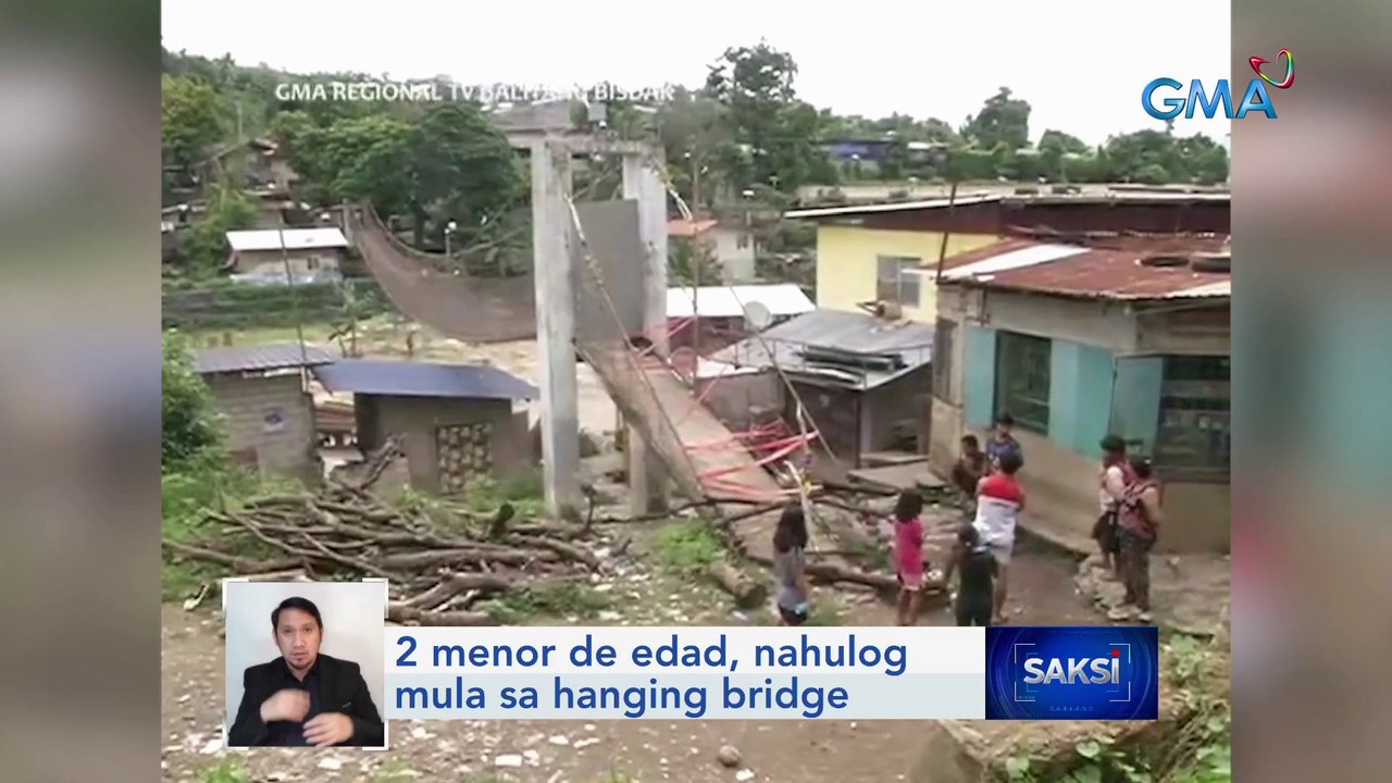 2 menor de edad, nahulog mula sa hanging bridge | Saksi