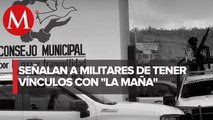 Policía comunitaria exige salida de militares en Nuevo San Juan, Michoacán