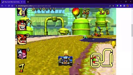 Crash Nitro Kart (GBA) - Teknee Track 1: Assembly Lane Gameplay