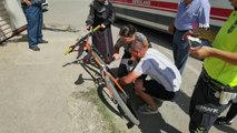 Son dakika haberleri | Yaralı genç kız acısını unutup bisikletini tamir etmeye çalıştı