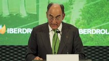 Ignacio Galán, presidente de Iberdrola, pronuncia el discurso de inauguración del complejo del Támega