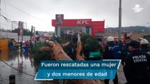 Muere hombre al caerle un árbol en su auto en Ecatepec