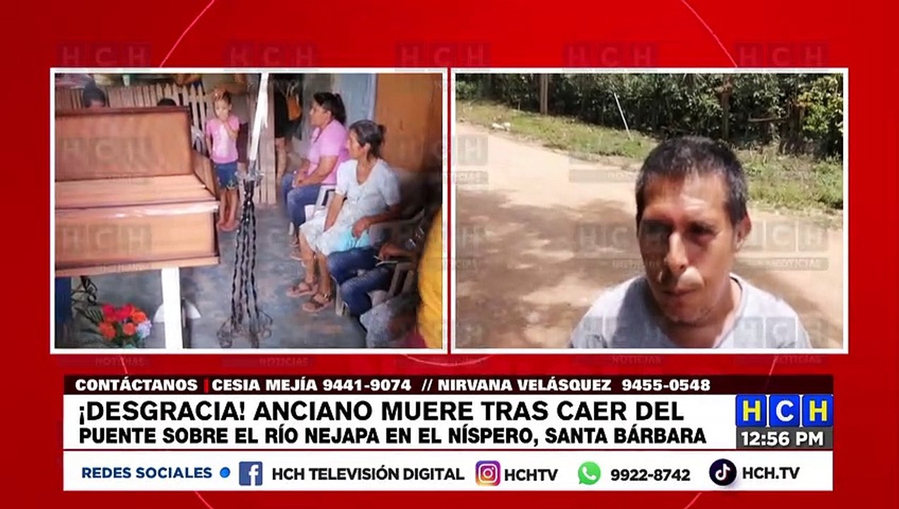 ¡Desgracia! Anciano pierde la vida tras caer de un puente en Santa ...