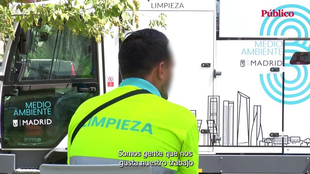 Trabajadores de limpieza de Madrid: Con estas temperaturas es insoportable barrer en muchas zonas