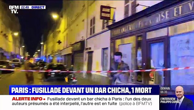 Une fusillade devant un bar à chicha à Paris fait 1 mort et 4 blessés - L'un des deux auteurs présumés interpellé, l'autre est en fuite et activement recherché par la police