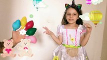Daddy Finger Nursery Rhymes  Learn Colors With Balloons  شفا تلعب بالبالونات المائية