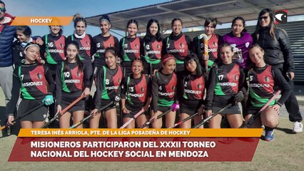 Misioneros participaron del XXXII Torneo Nacional del Hockey Social en Mendoza