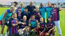 ¡El partido de las estrellas! Artistas latinos jugaron contra leyendas del FC Barcelona