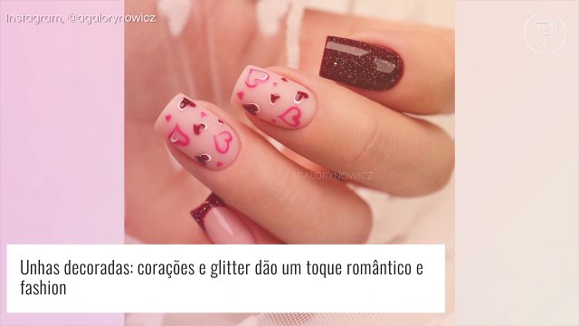 Unhas decoradas simples, bonitas e criativas para copiar em mais de 60 fotos