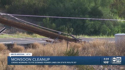 Crews say damage due to Sunday's rainstorm hasn't been seen in years