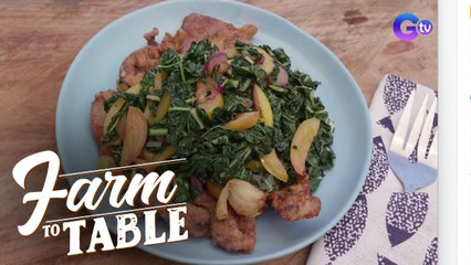 Farm to Table: Healthy Sauteed kale with Pork!