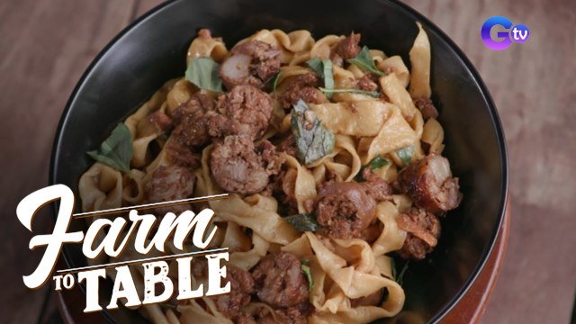 Farm to Table: Tasty Longganisa Pasta!