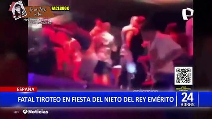 España: Fiesta del nieto del Rey Emérito termina en tiroteo