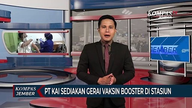 PT KAI Daop 9 Jember Sediakan Gerai Vaksin Booster di Stasiun