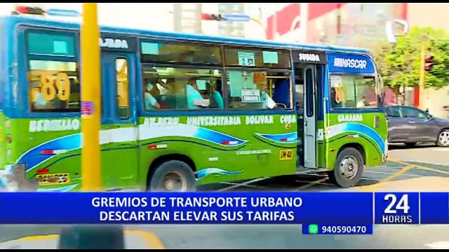 Gremios de transporte aseguran que no subirán el precio de los pasajes de sus rutas