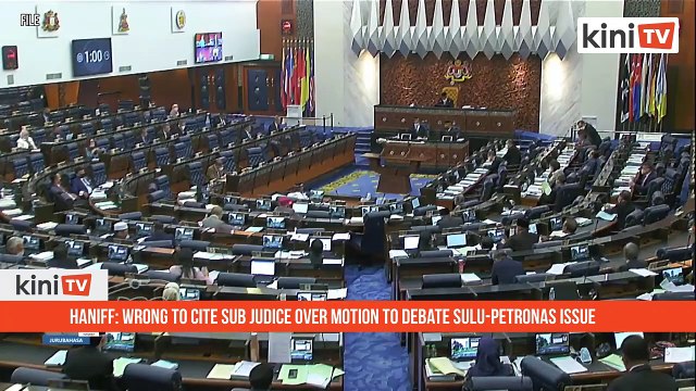 Haniff: Wrong to cite sub judice over motion to debate Sulu Petronas issue