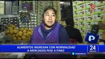 Paro de transportistas: comerciantes temen desabastecimiento de productos en mercados de Lima