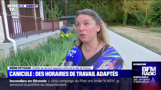 Face à la canicule, des horaires de travail adaptés pour les paysagistes de la ville de Poissy