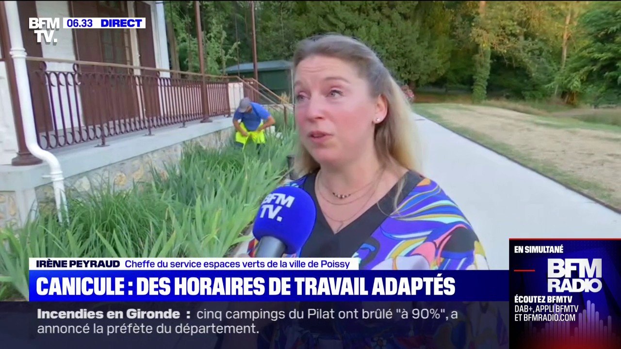Face à la canicule, des horaires de travail adaptés pour les paysagistes de la ville de Poissy
