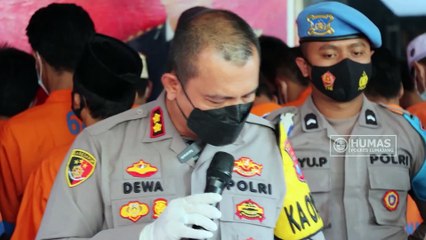 Polres Lumajang UngkaP Kasus Narkoba 33 orang Tersangka