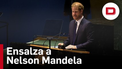 El príncipe Enrique ensalza la labor de Nelson Mandela en la ONU