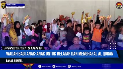 Terobosan Bhabinkamtibmas Polsek Kota Jaya,Lahat.Bripka Andi Widianto Mendirikan Pondok Tahfidz Bayyina