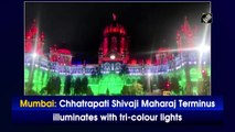 Mumbai: Chhatrapati Shivaji Maharaj Terminus illuminates with tri-colour lights