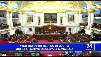 Congreso citará al ministro Chero por declaraciones sobre posible cierre del Parlamento