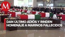 Semar rinde homenaje a 14 marinos que murieron en Sinaloa tras desplome de helicóptero