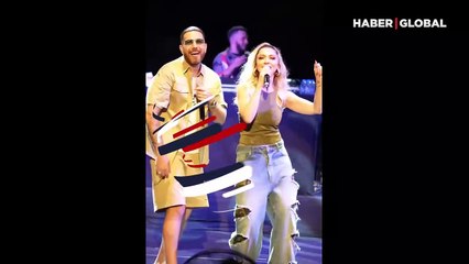 Скачать видео: Ünlü şarkıcı Hadise ve Rapçi Murda sahnede sarmaş dolaş dans etti: Eleştiri yağmuruna tutuldular