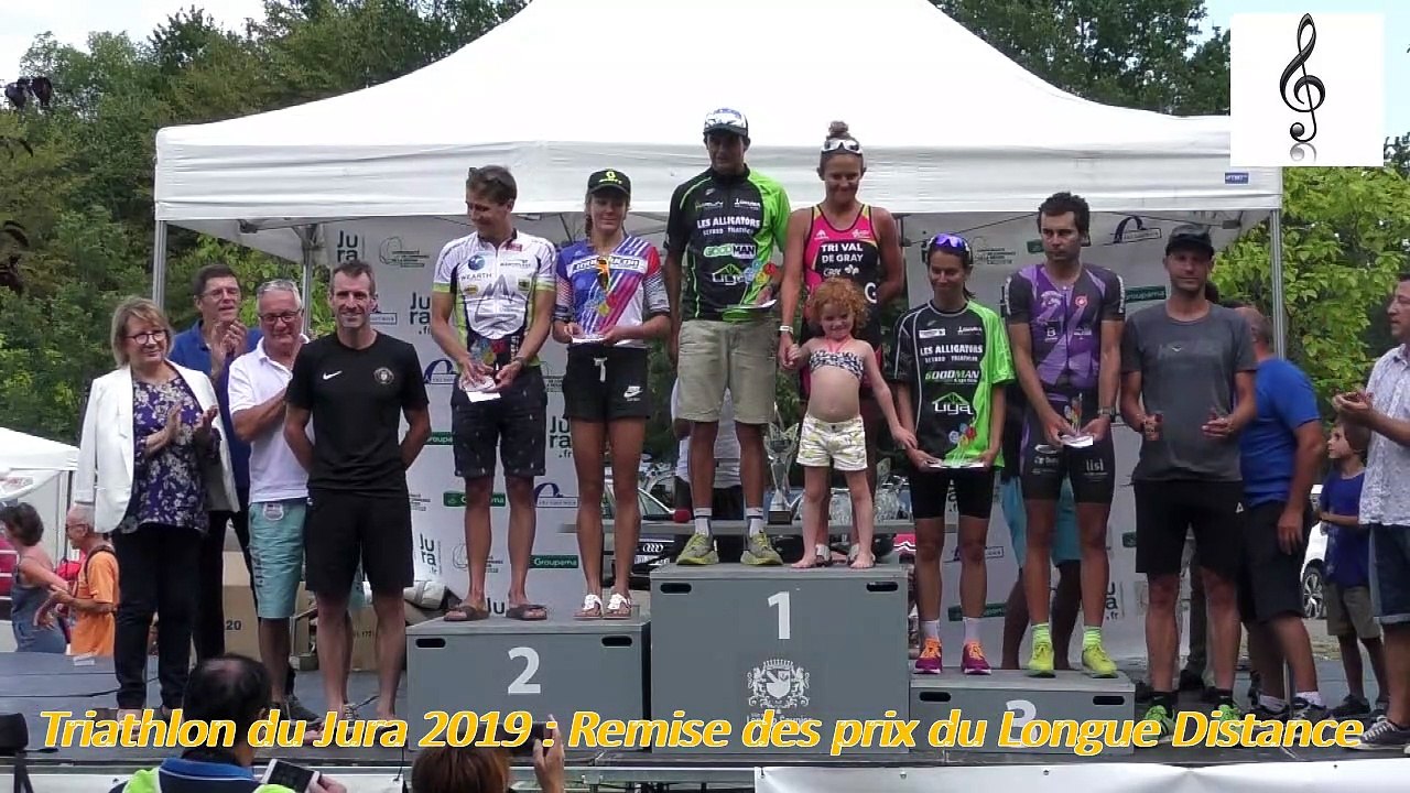 Triathlon du jura 2019 : La remise des prix du Longue Distance