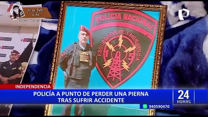 Independencia: policía atropellado por sujetos en estado de ebriedad en riesgo de perder una pierna