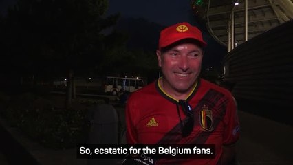 Belgium fans 'ecstatic' after knockout-stage qualification
