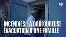 La douloureuse évacuation d'une famille de Landiras, contrainte de quitter leur maison à cause des incendies