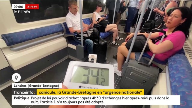 Canicule - La Grande-Bretagne en urgence nationale : Les températures pourraient dépasser aujourd'hui le seuil des 40°C