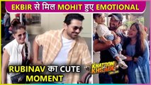Mohit Breaks Down Meets Son Ekbir, Rubina Hugs Abhinav, Tushar Kalia Spotted | KKK12 Stars Returns