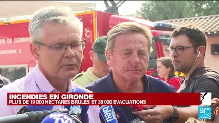 Incendies en France : conférence de presse du sous-préfet d'Arcachon
