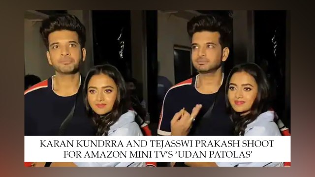 Karan Kundrra And Tejasswi Prakash Shoot For Amazon Mini Tv’s ‘Udan Patolas’