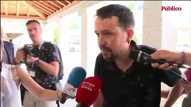Vídeo | Pablo Iglesias trolea a la prensa ante la pregunta de si prepara una candidatura con Bildu y ERC