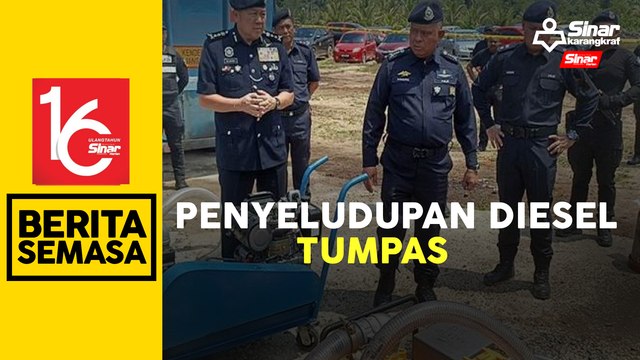 Sindiket seludup diesel RM10.7 juta di Johor lumpuh