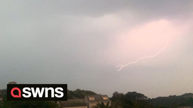 Isles of Scilly hit with thunder and lightning as temperatures soar to record highs across the nation
