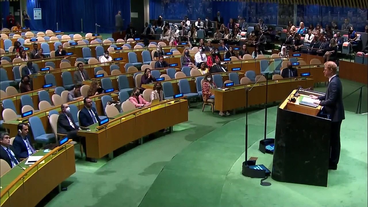 Prince Harry warns UN on climate change: 'Our world is on fire'