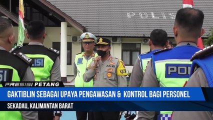 Kapolres Sekadau Pimpin Gaktiblin Dalam Upaya Pengawasan dan Kontrol Bagi Personel