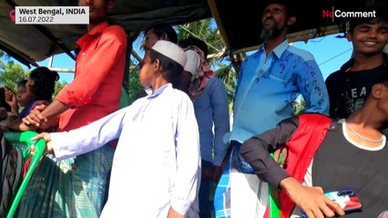 جشن گاودوانی کشاورزان هندی در فصل باران‌های موسمی